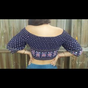 Purple crop top 💜